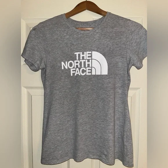 Women’s Small Standard Fit North Face Grey & White TShirt - Picture 5 of 12
